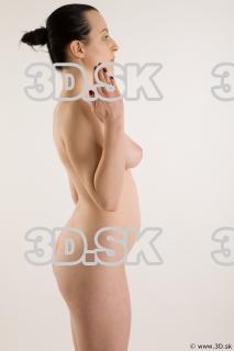 Arm flexing reference of nude Hazel 0015